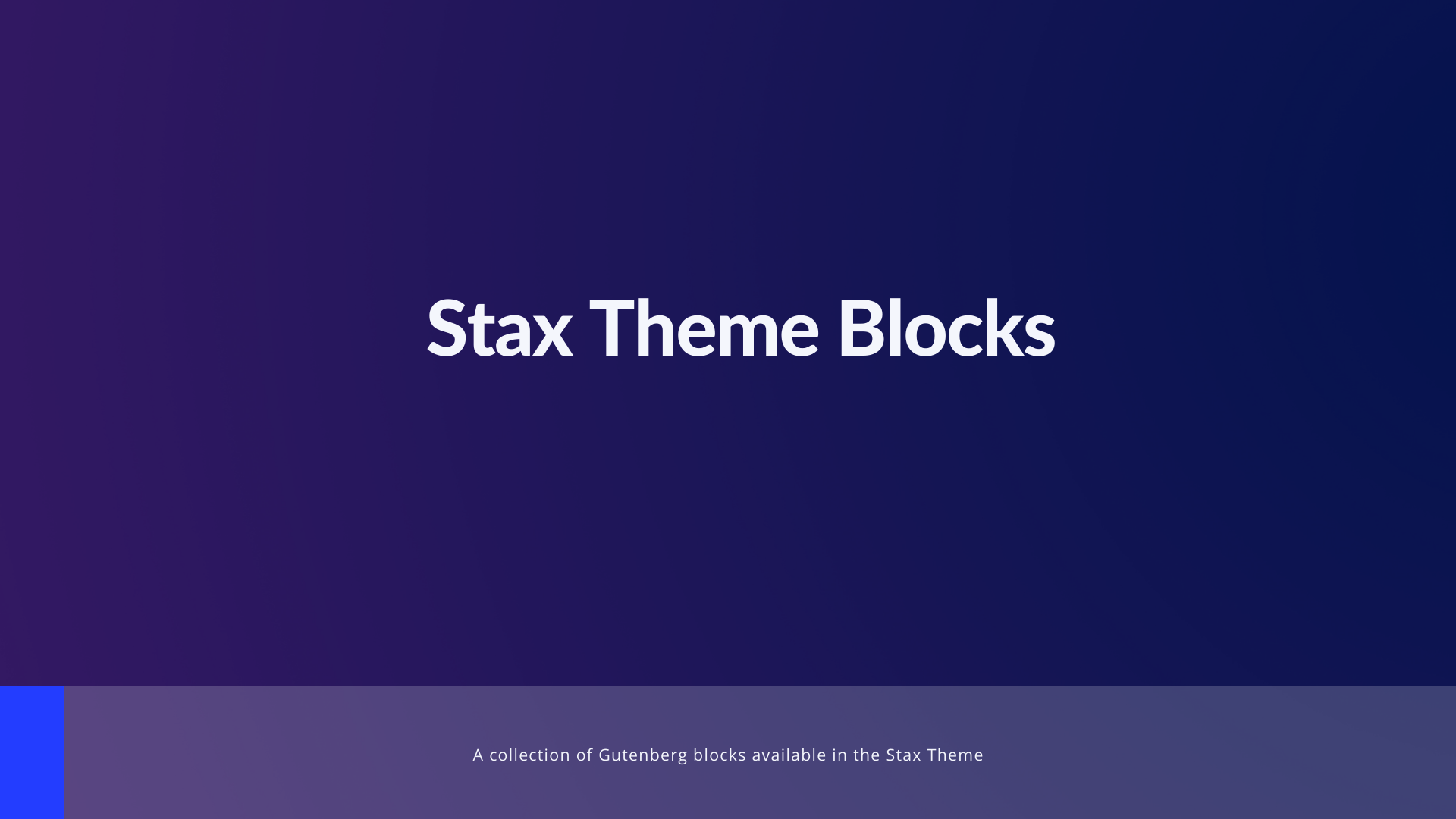 Stax Theme Blocks