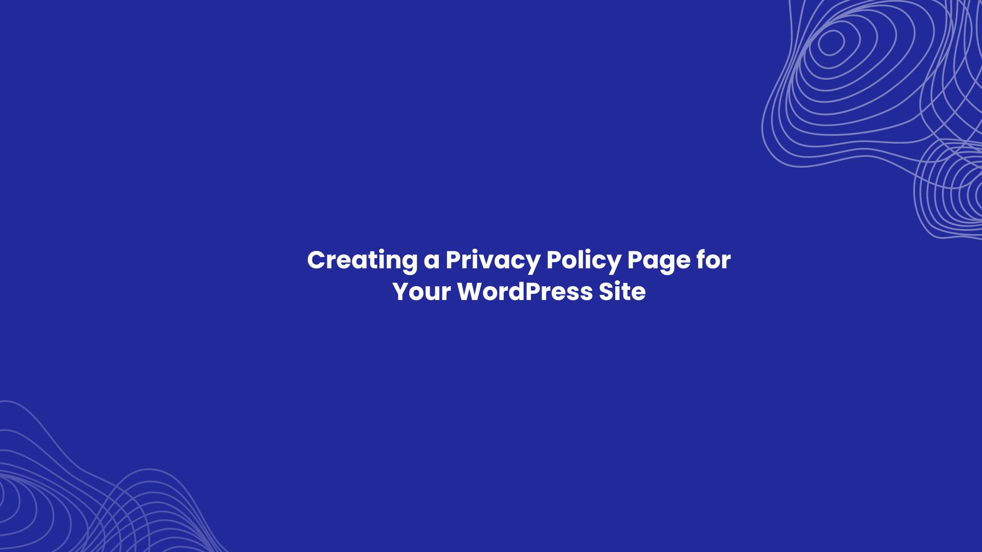 privacy policy