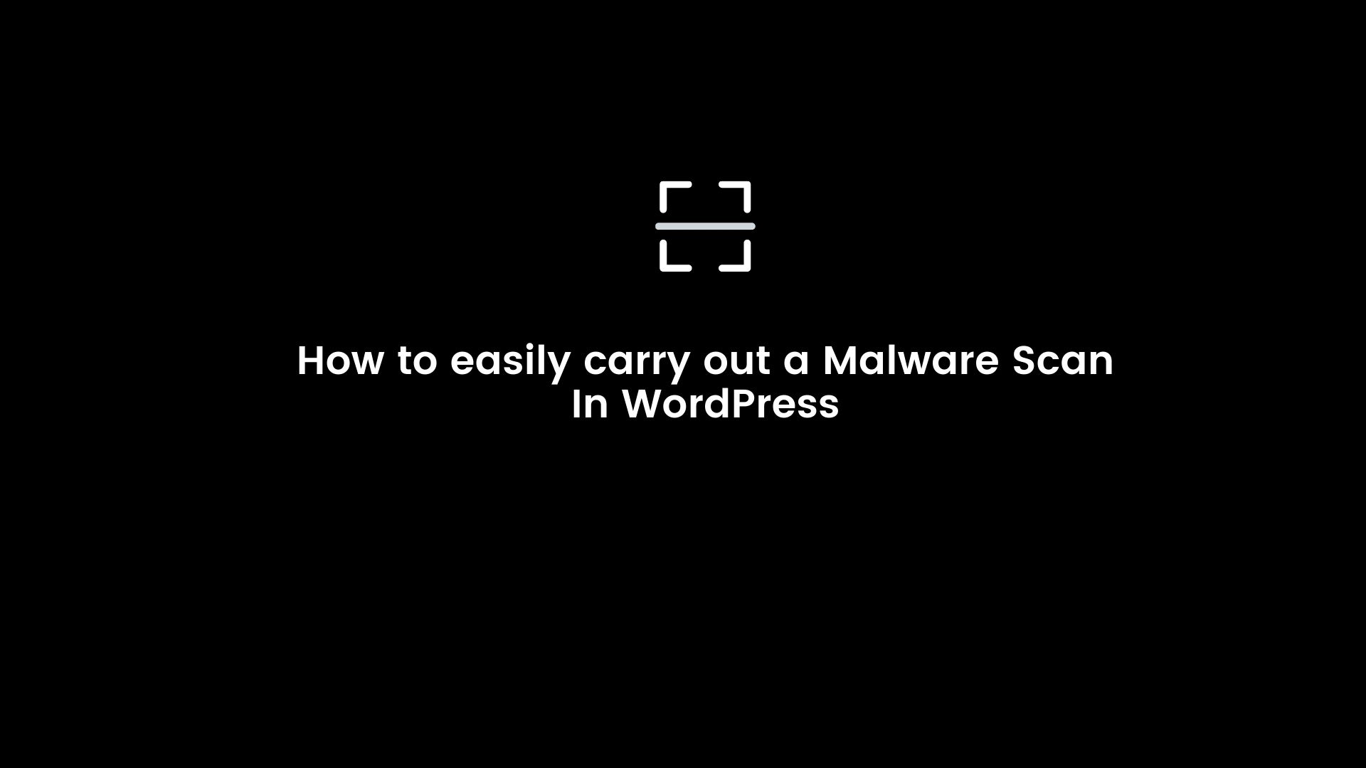 malware scan