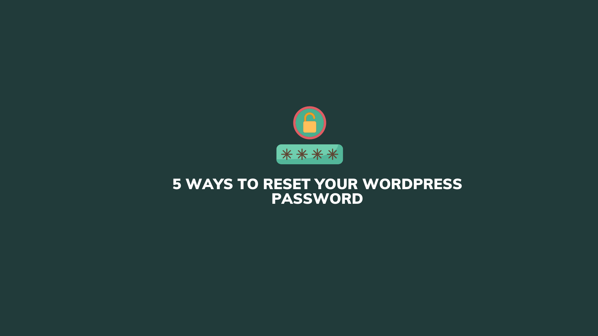 wordpress password